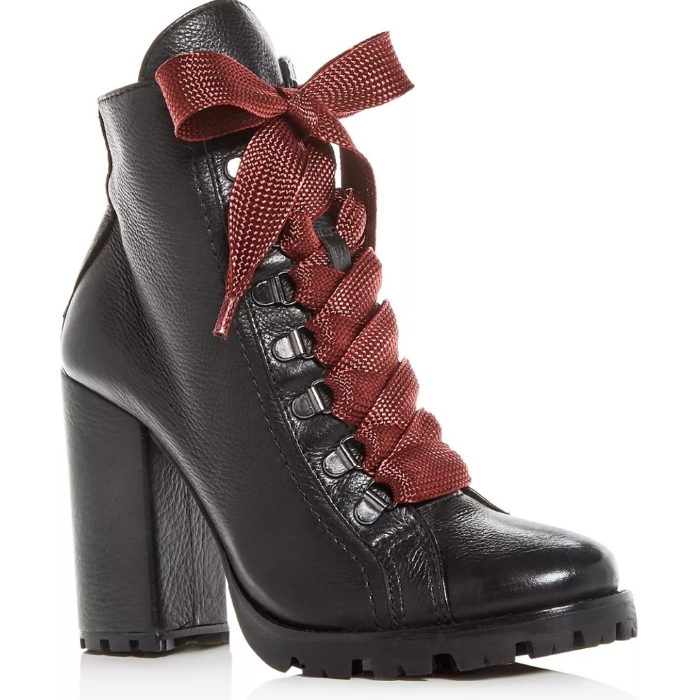 Schutz Zara High Block-Heel Booties